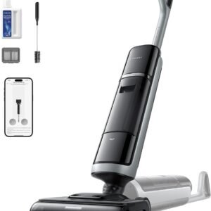 DREAME H15 Pro Heat Aspirateur Laveur, Nettoyage des sols à 85°C, bras robotisé IA GapFree, capteur RVB intelligent, 22 000Pa, 0 nœuds, lavage brosse à 100°C,séchage en 5 min à 90°C,contrôle par appli