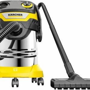 KÄRCHER Aspirateur Sec Et Humide WD 5 S V-25/5/22, Filtre Plissé Plat, Cartouche Filtrante Amovible, Nettoyage Automatique du Filtre, 1100 W, Réservoir en Acier Inoxydable 25 L, Tuyau De 2,2 M