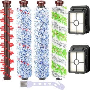 7Pcs Accessories pour Bissell Crosswave 3 en 1 Aspirateur Brosse de Rechange Filtre de Rechange pour Aspirateur 1866 1785 2052 1713 2225