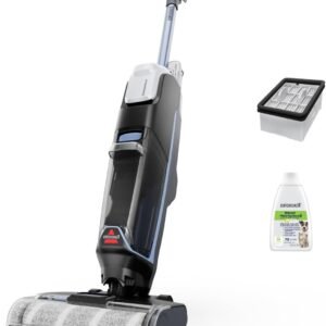 BISSELL CrossWave Edge sans fil, Aspirateur sec/humide, Nettoyage des dégâts causés par les animaux de compagnie, Aspirateur humide avec technologie ZeroGap, Aspiration et lavage, Multisurfaces, 4326N