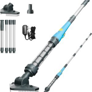 Nettoyeur de Piscine sans Fil avec Forte Aspiration, aspirateur Manuel Rechargeable pour Hot Tub, spas et Petites piscines, Nettoyage Facile avec Une Longue durée de Vie de la Batterie