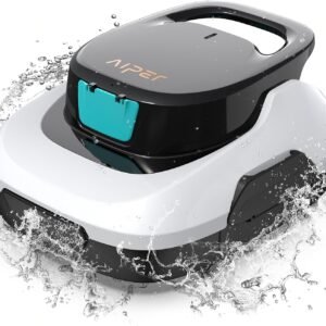 AIPER Scuba SE Robot Piscine, Aspirateur Piscine sans Fil, 90 Minutes de Nettoyage, Fonction de Stationnement Automatique, Nettoyeur de Piscine Compact et Léger, Idéal pour Les Piscines Hors Sol 80㎡