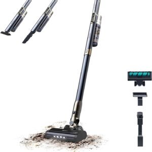 Cecotec Aspirateur Balai Léger sans Câble Scoba 3000. Moteur Digital Brushless 210W, Pression d'Aspiration 20kPa, Autonomie jusqu'à 40 Minutes, 2 Modes d'Aspiration, Brosse Jalisco