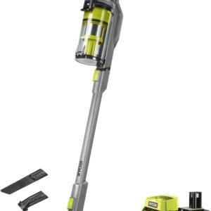 RYOBI Aspirateur Balai Brushless 18V One+™ RSVS18BL-1C40G – Nettoyage Maison, Atelier, Voiture, Bricolage – Batterie 4Ah + Chargeur