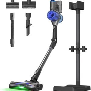 Tineco Pure One S70 Aspirateur Balai sans Fil, 200 AW d’Aspiration, 95 Min d'autonomie, Système de Nettoyage 3DSense Pro amélioré, Cellules de Poche améliorées, Lumière LED Verte à 150°, Gris