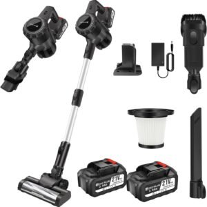Aspirateur Balai sans Fil Multifonctions 4 en 1 Hoover Laveur avec Batterie Rechargeable 3000mAh - 2 Mode D'aspiration De Puissance
