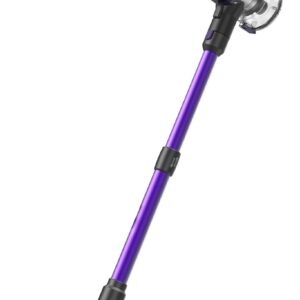 Vexilar Aspirateur Balai sans Fil V8PRO, Aspirateur sans Fil Puissant 35Kpa, 40 Min d'Autonomie, Écran LED, Filtration Cyclonique 4 Étapes, Aspirateur Balai pour Sols Durs/Tapis -Violet