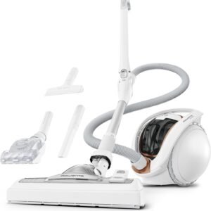 Rowenta Aspirateur sans fil, Silencieux avec seulement 69 dB(A), Léger, Puissant jusqu'à 230 AW, Autonomie jusqu’à 90 min, Jusqu'à 140 m2, 2 batteries amovibles, Flex, X-Ô 160, Blanc IX7777EA