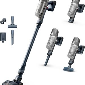 Rowenta X-Pert6.60 Aspirateur balai sans fil multifonction, Puissance de 100W, 45minutes d'autonomie, RH6836EO, Gris