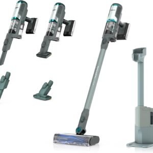 Shark PowerLite Clean & Empty spécial Poils d’Animaux, aspirateur Balai sans Fil avec Base à vidage Automatique, Nettoyage Multi-Surface léger, Filtration HEPA, Jusqu’à 40 Min d’autonomie – BU3623EUT