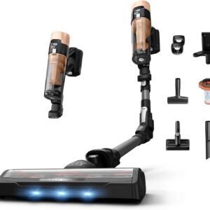Rowenta X-Force Flex 9.80, Aspirateur Balai sans Fil Multifonction, Aspiration puissante, 100 AW, 80 Min, Modèle Animal, RH7L75E0, Beige