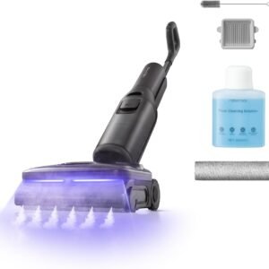 roborock F25 Steam Nettoyeur Vapeur sans Fil, Aspirateur Laveur | Aspiration 25kPa,Haute Température 95°C,Conçu pour S'allonger à 180°, Autonomie 80 Min pour Poils d'animaux et Sols Durs