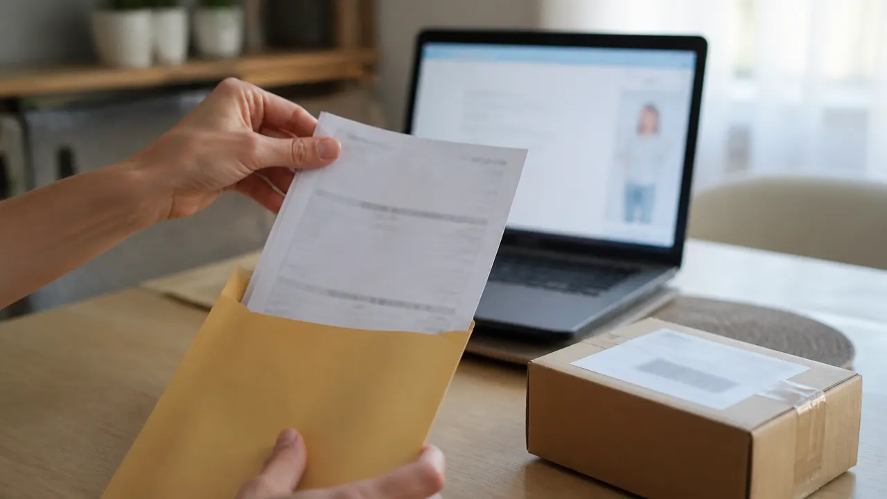 Conservation des justificatifs lors du retour d'un achat en ligne
