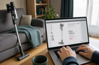 Vérification d'un aspirateur balai sans fil avant un achat en ligne
