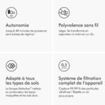 Aspirateur Balai sans Fil Dyson V8 Absolute : 40 Min et Anti-Poils