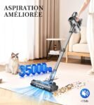 Aspirateur Balai sans Fil Syntecno : 35 000 Pa et 60 Min d&rsquo;Autonomie