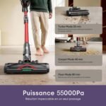 Aspirateur Balai sans Fil Ultenic U18 Pro : 55kPa et 80 Min