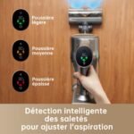 Aspirateur Balai sans Fil Dreame R20 : 90 Min et Détection Saleté