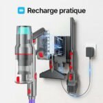 Aspirateur Balai V1 Pro Sans Fil 580W : 55Kpa d’Aspiration, 75 Min d’Autonomie et Moteur 100 000 TR/Min Ultra-Puissant