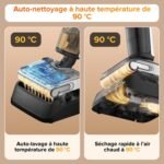 Aspirateur laveur sans fil Roborock F25 LT : le nettoyage sous les meubles