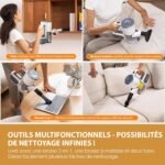 Aspirateur Balai Sans Fil VersLife : Aspiration 30KPa et 30 Mins d&rsquo;Autonomie