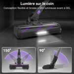 Aspirateur Balai Sans Fil Yassol S10 : 45 KPa pour Tous les Sols