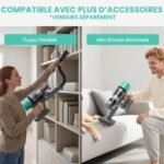 Aspirateur balai sans fil SmartAI V5 : puissant et endurant
