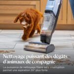 Aspirateur laveur avec fil Bissell EdgeFind, efficace sur poils