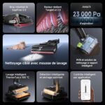 Aspirateur laveur sans fil Dreame H15 Pro FoamWash pour poils d’animaux