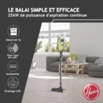Aspirateur balai sans fil Hoover HF110H : pratique au quotidien