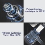 Aspirateur balai sans fil Akitas V8 : leger et pratique au quotidien