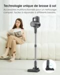 Aspirateur laveur sans fil Suirviz : 2-en-1 pratique pour sols et tapis