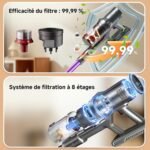 Aspirateur balai sans fil Hearten : puissant et pratique au quotidien