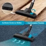 Aspirateur balai avec fil Générique 600W : léger et pratique