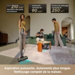 Aspirateur balai sans fil Dreame V20 : précis le long des bords