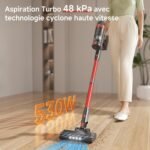 Aspirateur balai sans fil VENHIDELY : endurant et efficace partout