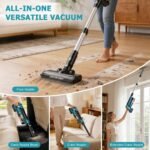 Aspirateur balai sans fil reffmov 60 kPa avec double batterie amovible