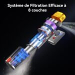 Aspirateur balai sans fil Vistefly V15 Ultra : puissant et endurant