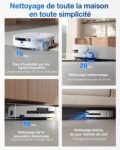 Robot aspirateur laveur avec station ECOVACS DEEBOT T80 Omni 18000 Pa