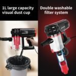Aigostar aspirateur balai 2 en 1 avec fil 600W : léger et polyvalent