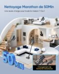 Aspirateur balai sans fil Vexilar V12 : puissant et efficace sur tapis