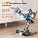 Aspirateur balai sans fil Dzaki 400W 45 kPa : puissant et polyvalent