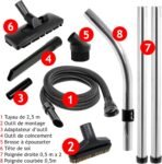 Kit accessoires aspirateur Henry Spares2go 32 mm, compatible Numatic