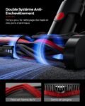 Aspirateur balai sans fil silencieux VACTechPro 55KPa, forte autonomie