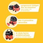Aspirateur Henry enfant Casdon, jouet fonctionnel avec légère aspiration