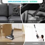Aspirateur balai sans fil VickyHome 4 en 1 : léger et endurant | autonomie 65 min