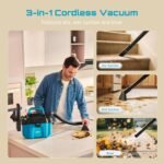 Aspirateur eau et poussière sans fil Seesii 10 L pour atelier et voiture