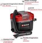 Aspirateur eau et poussière sans fil Einhell TP-VC 18/10 Li BL compact