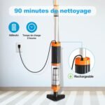 Aspirateur spa sans fil PoolyPoly 3 en 1, 90 min pour jacuzzi et spa