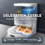 Robot aspirateur laveur avec station Rowenta X-PLORER Serie 580 Max